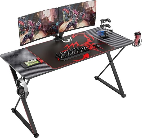 55 inch Gaming Desk PC Computer Racing Style Desk